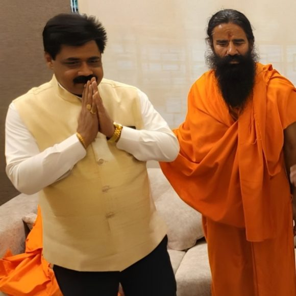 Sanjay Gupta met Ramdev Baba